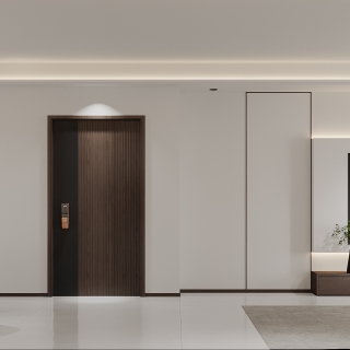 现代客厅电视背景墙