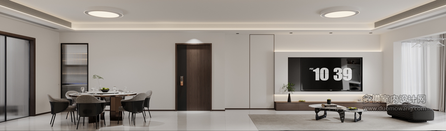 现代客厅电视背景墙