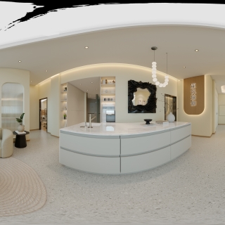 现代瑜伽休息区全景