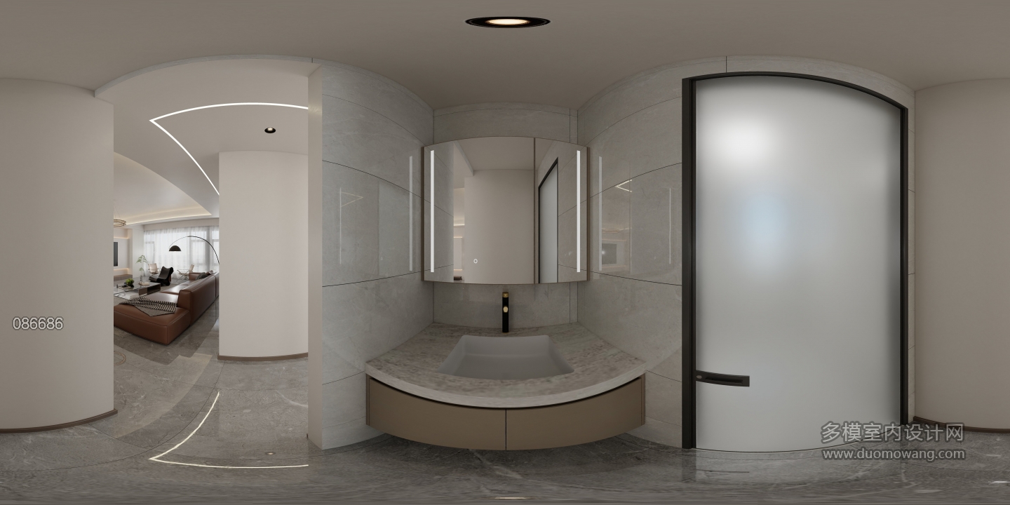 现代意式洗手区