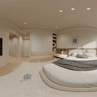 简法复古卧室360