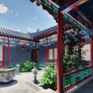 别墅庭院一套-1