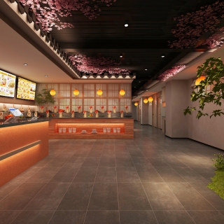 现代餐厅接待区静态 (1)