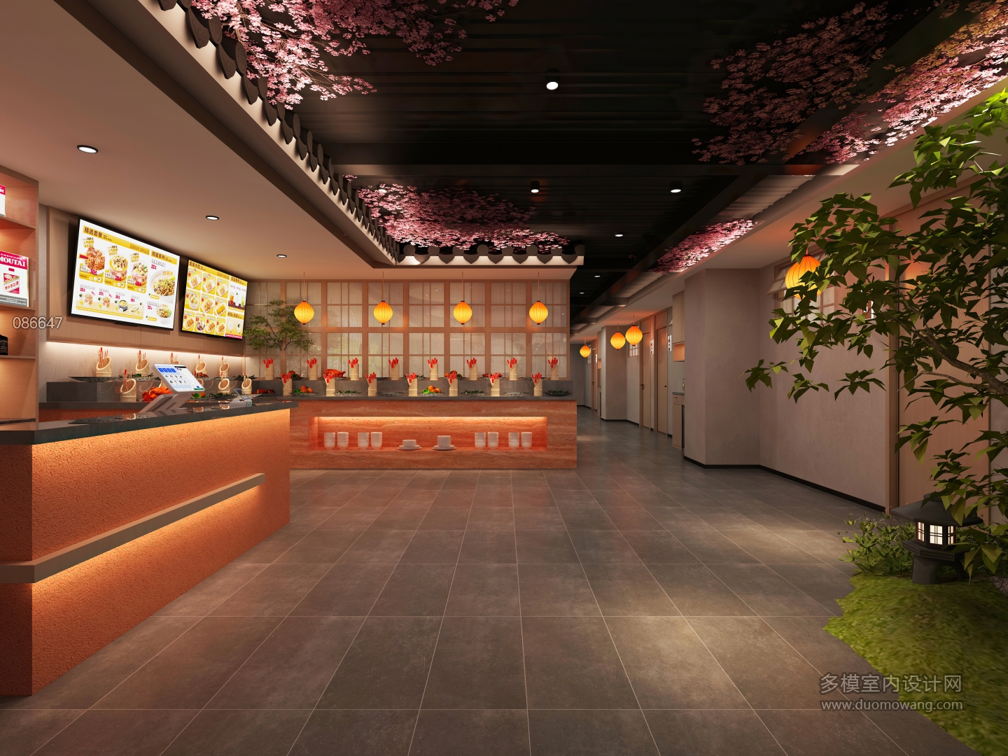 现代餐厅接待区静态 (1)