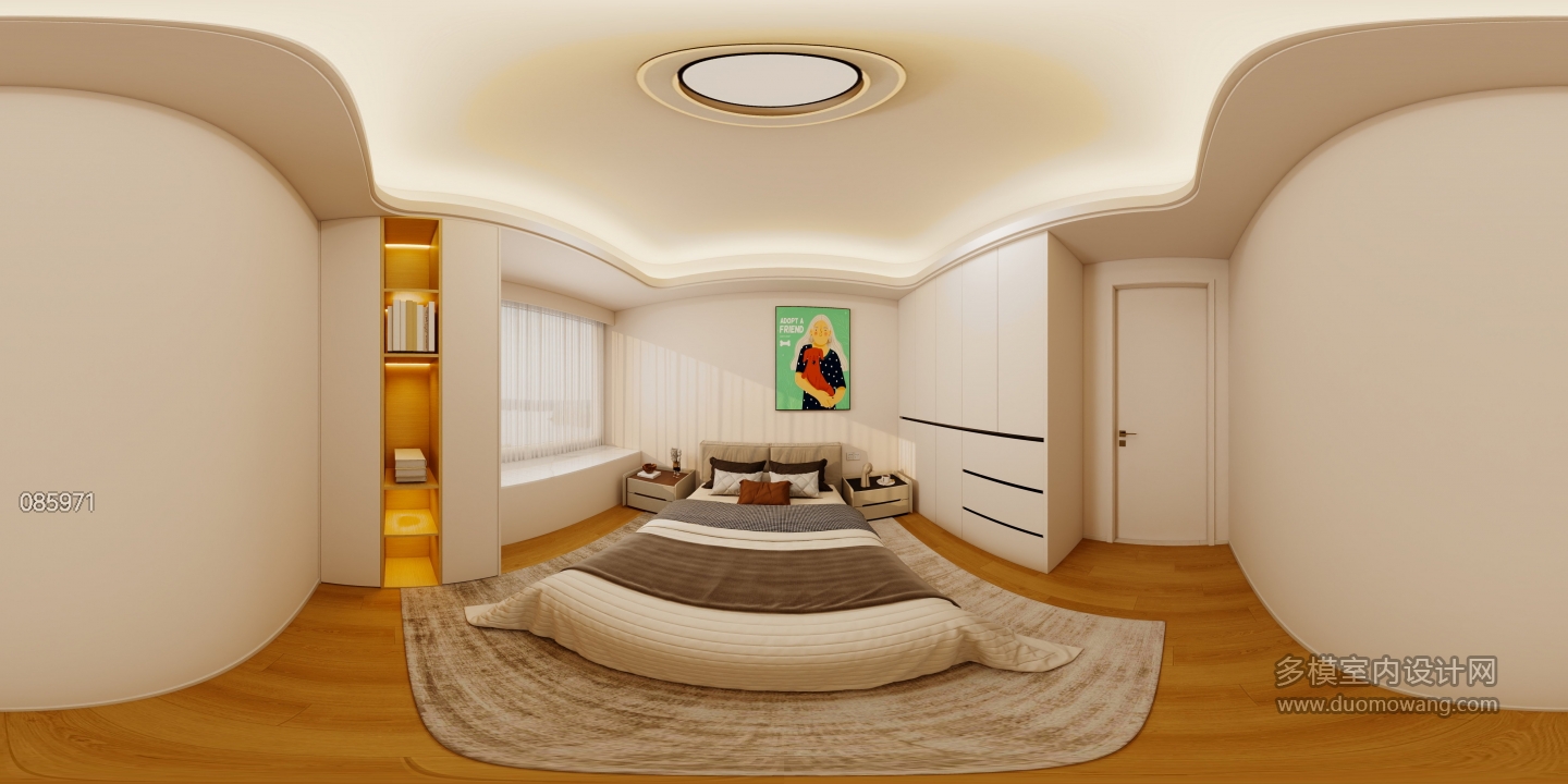 原木奶油风次卧3