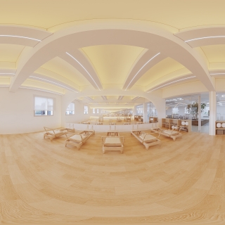 现代普拉提教室全景