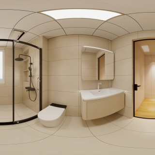 原木奶油风主卫