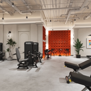 打卡健身力量区单张