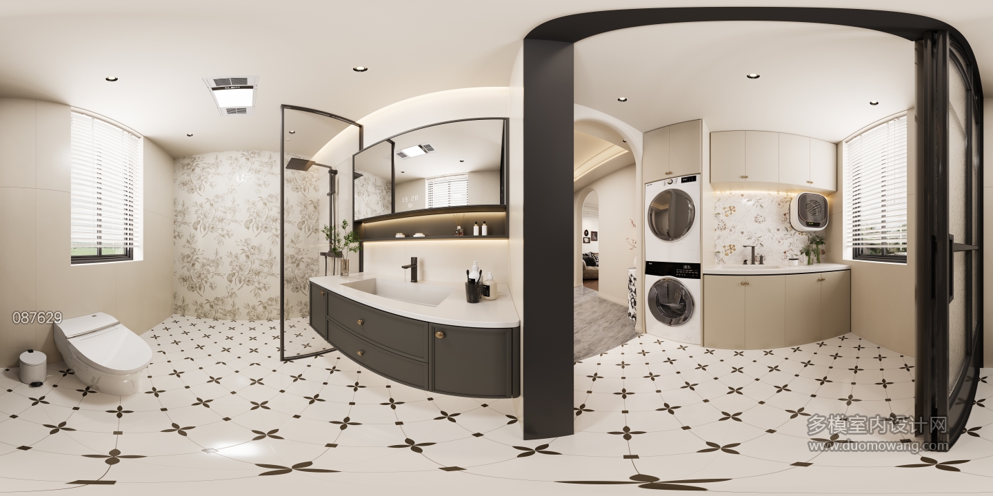 美式卫生间全景