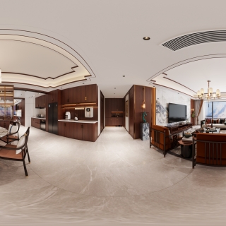 新中式客餐厅全景