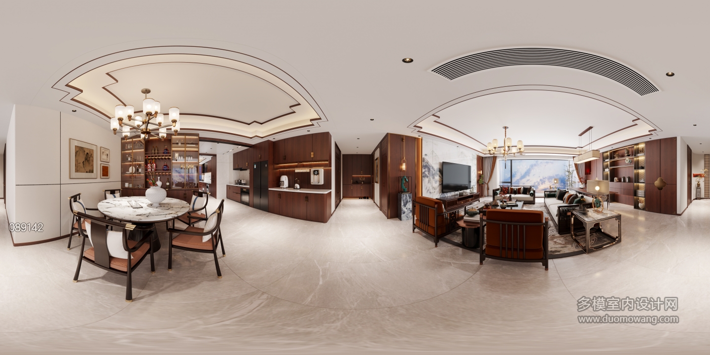 新中式客餐厅全景