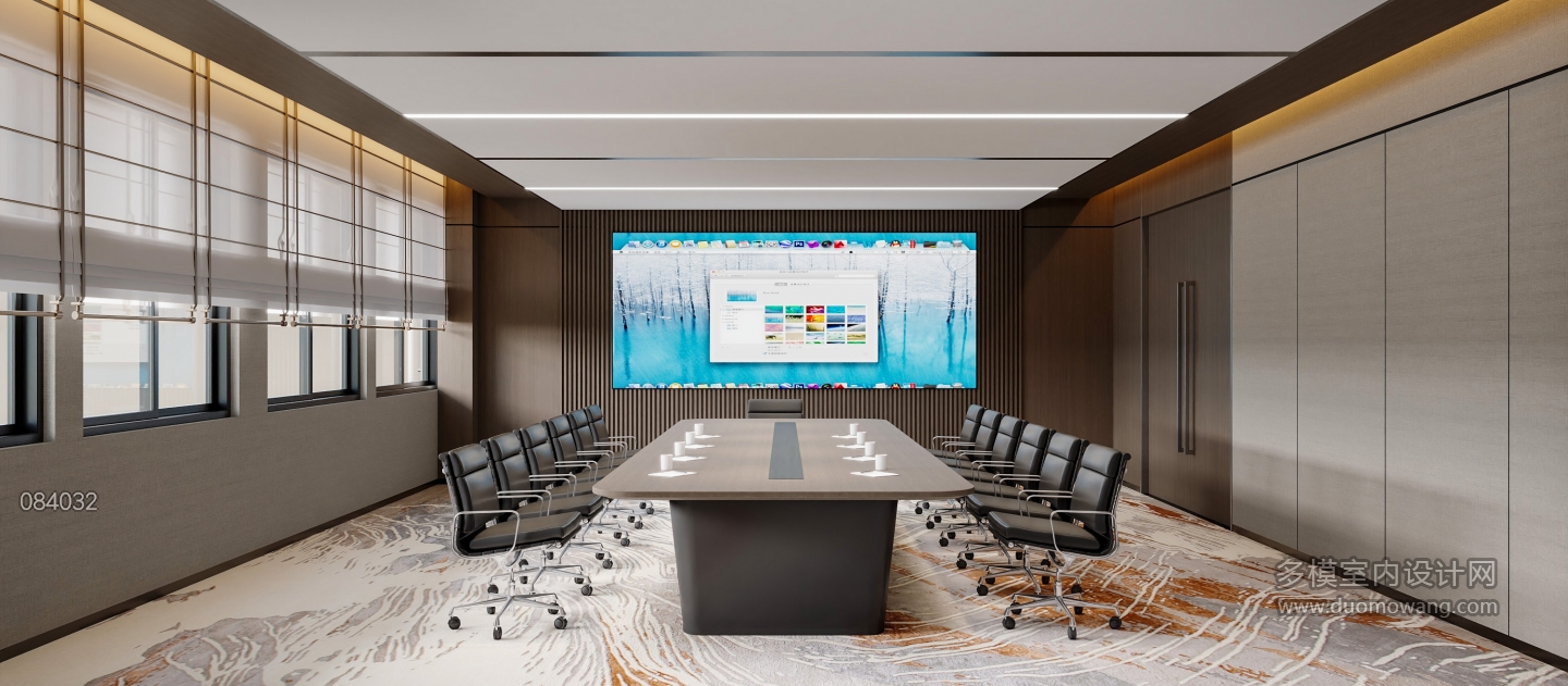 现代酒店办公室特写