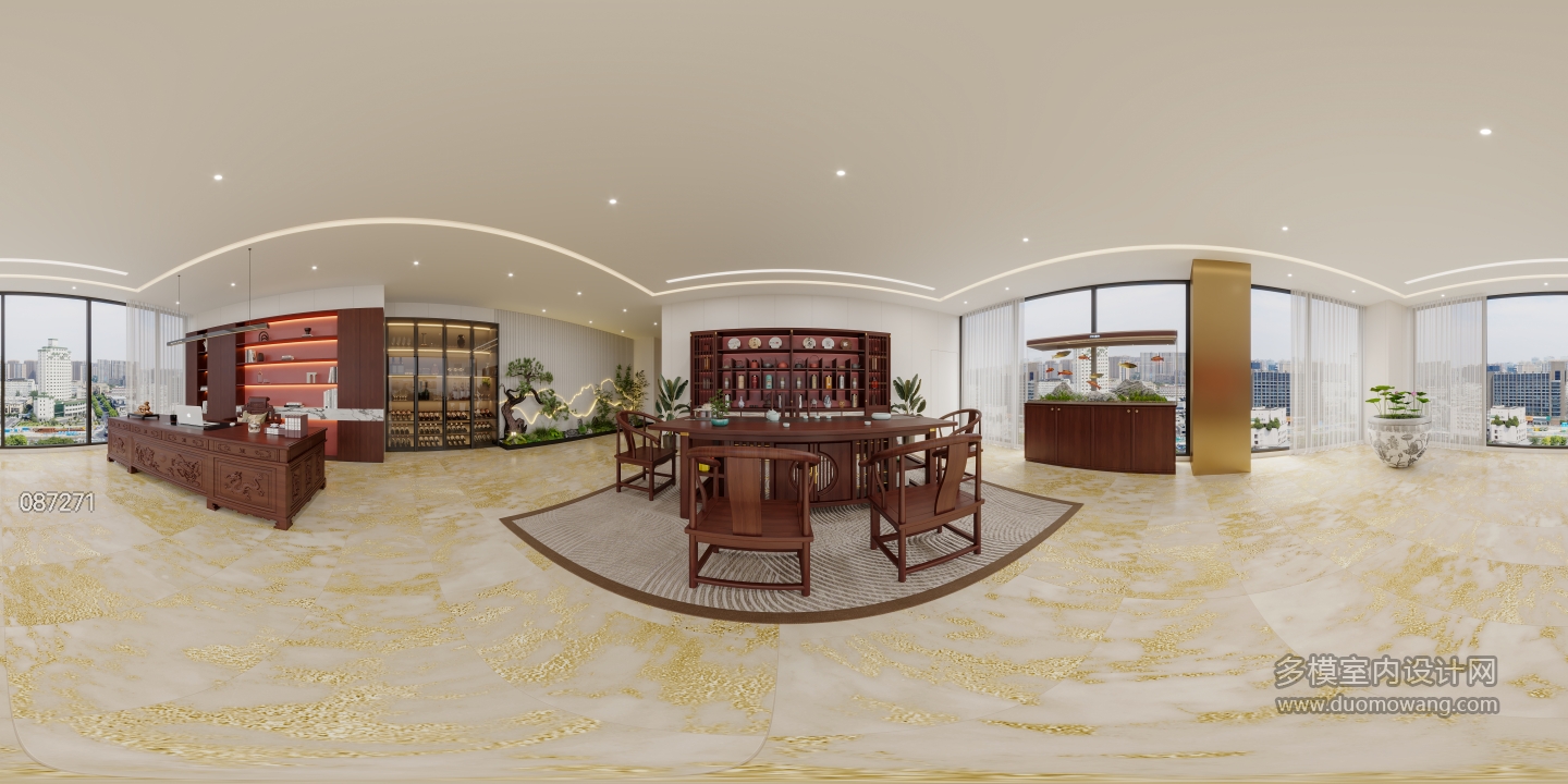 新中式总经理全景