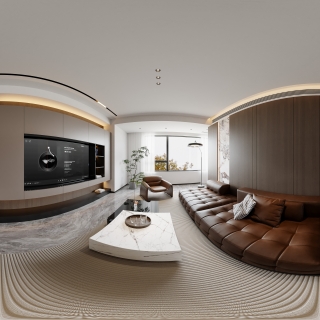 现代客餐厅全景