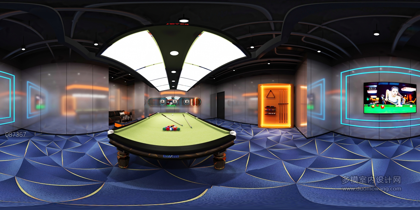 现代台球厅包房1 (1)