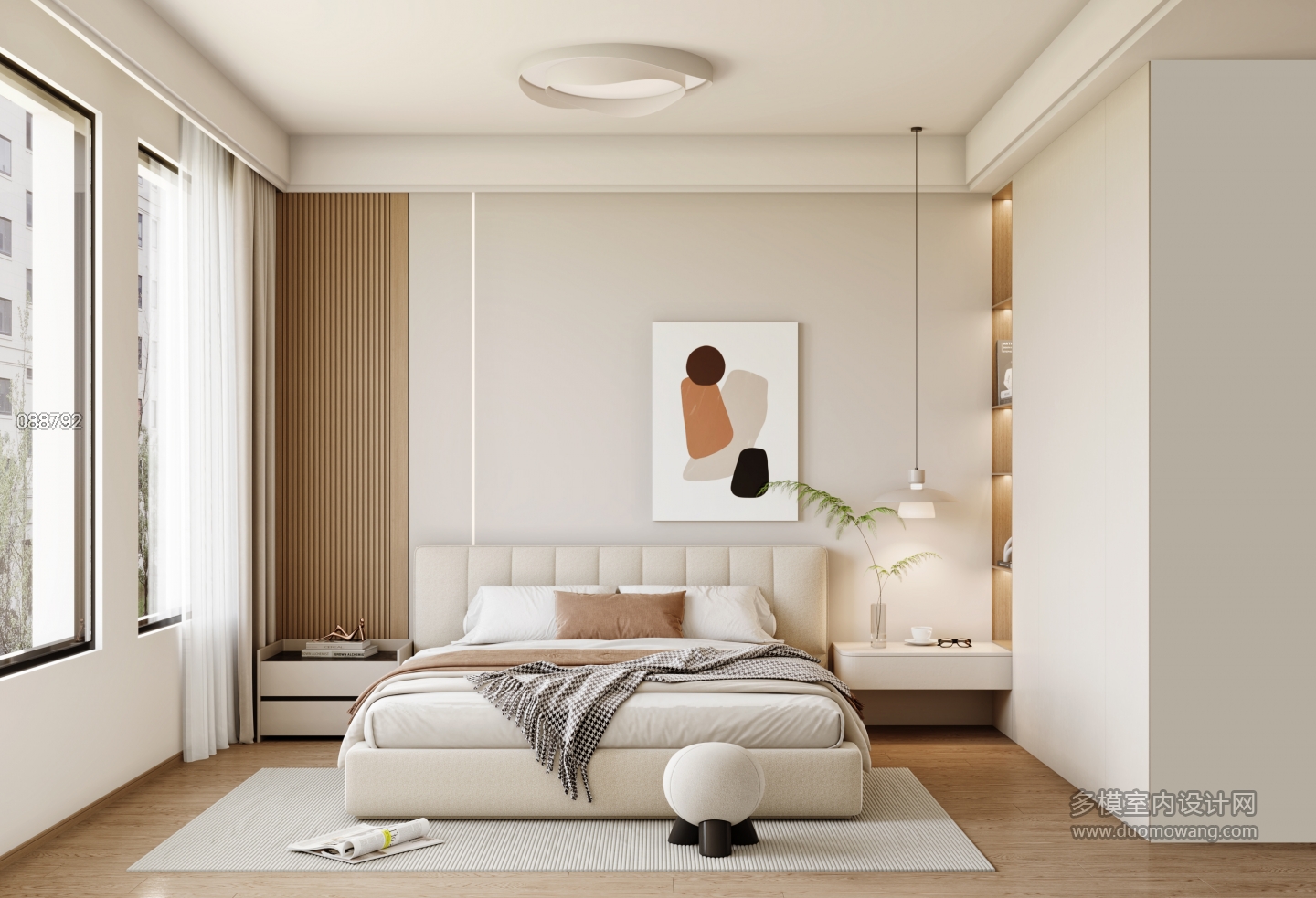 现代主卧单