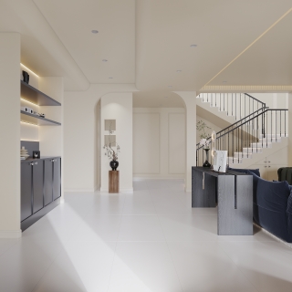 法式奶油一层门厅