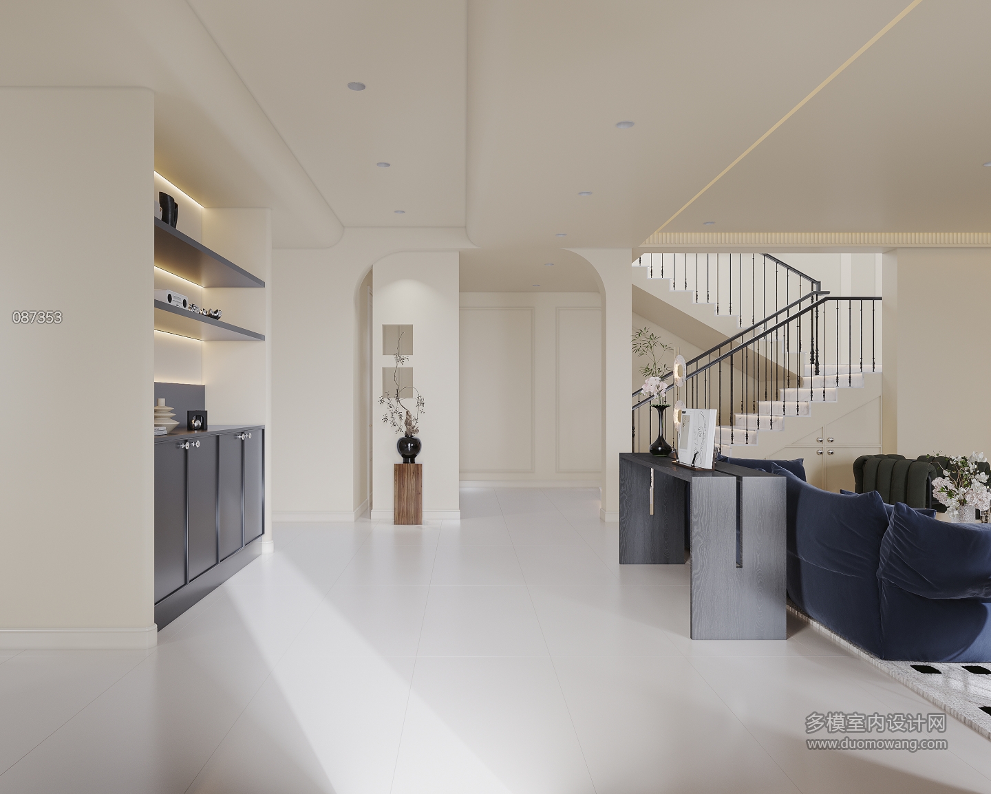 法式奶油一层门厅