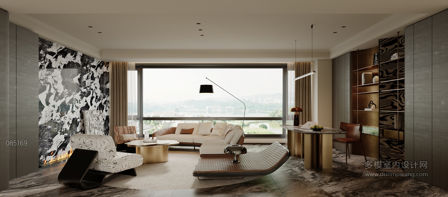 意式轻奢 客厅静态