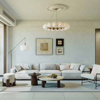 中古风沙发背景墙