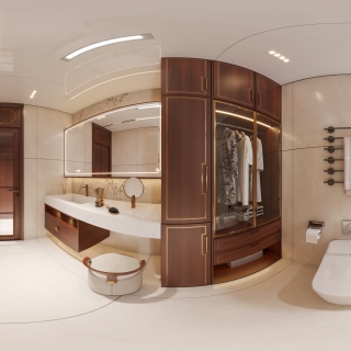 新中式主卫全景