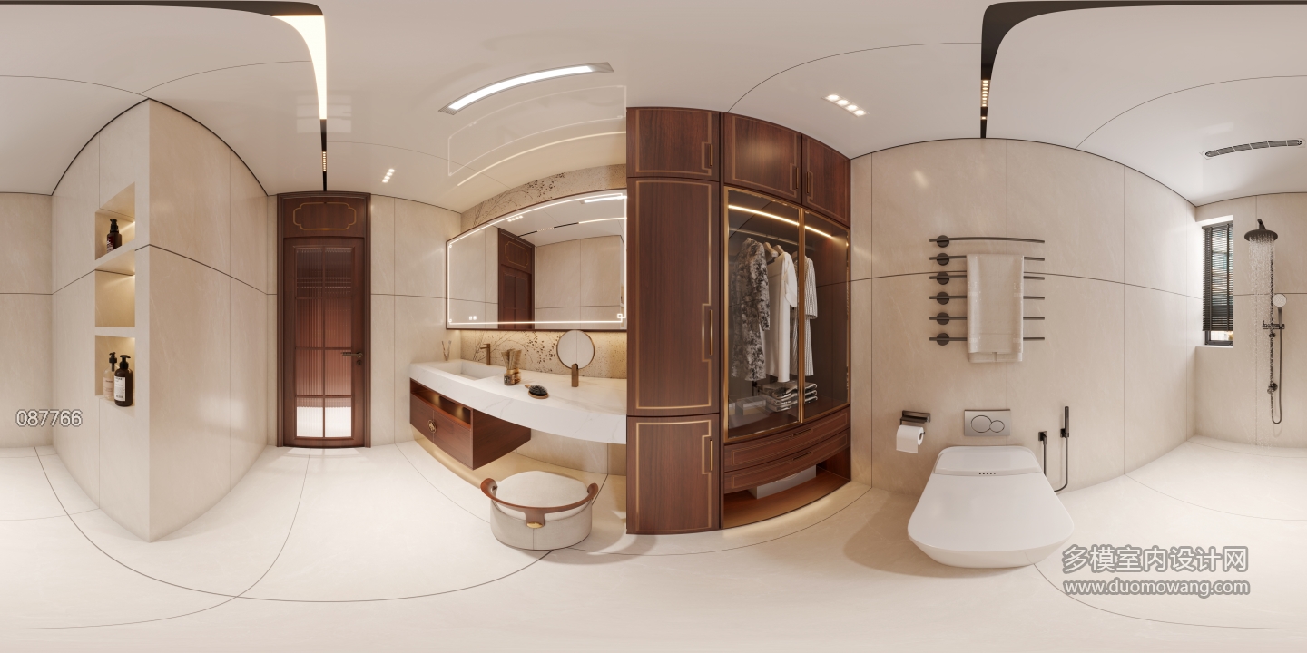 新中式主卫全景