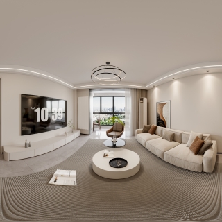 现代客餐厅全景