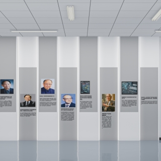 现代展厅出口单张