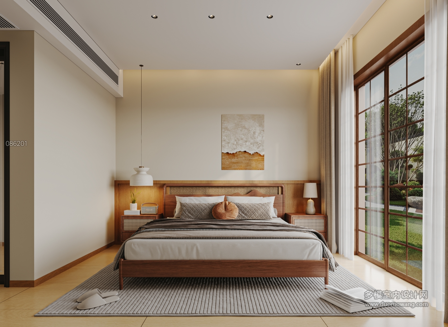 日式风卧室特写