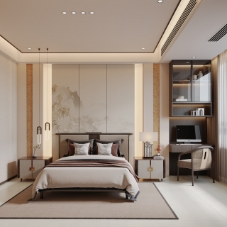 新中式 主卧 静态