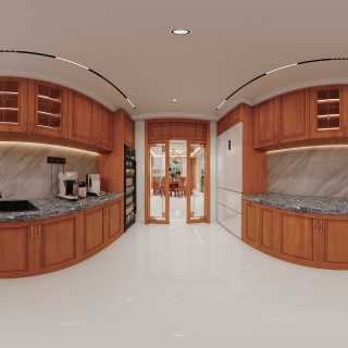 新中式厨房 静态 全景