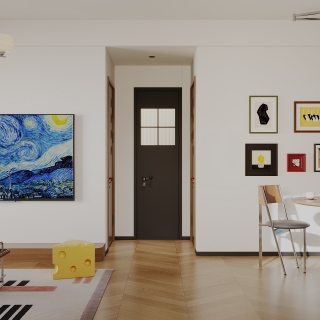 包豪斯电视背景墙