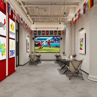 球赛休闲区单张