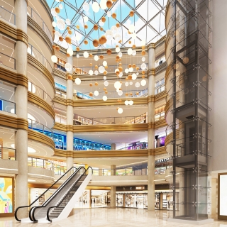 现代商场中庭 (1)