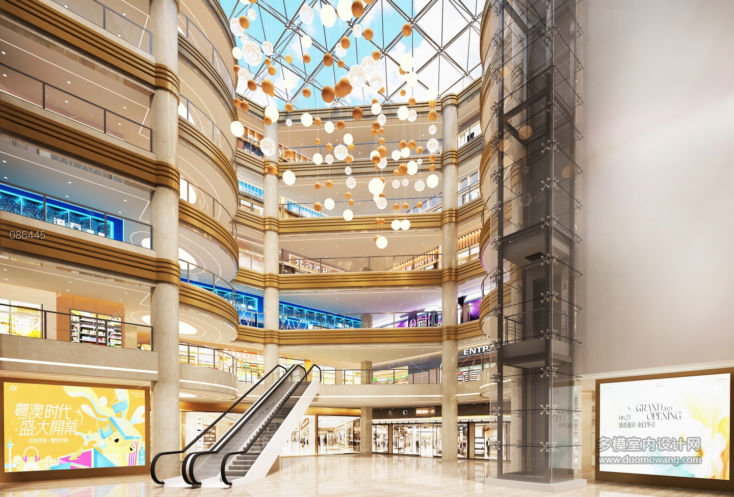 现代商场中庭 (1)