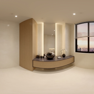 现代卫生间全景