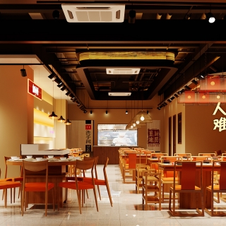 现代火锅店_视角一