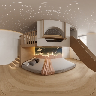 现代小孩房全景