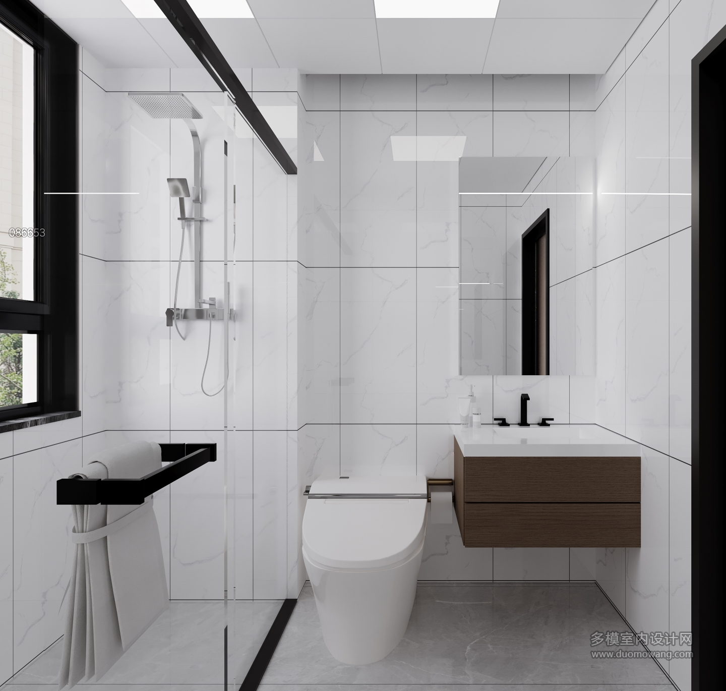 现代主卧卫生间