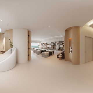 现代原木-美容院门头