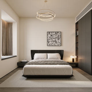 现代意式主卧特写