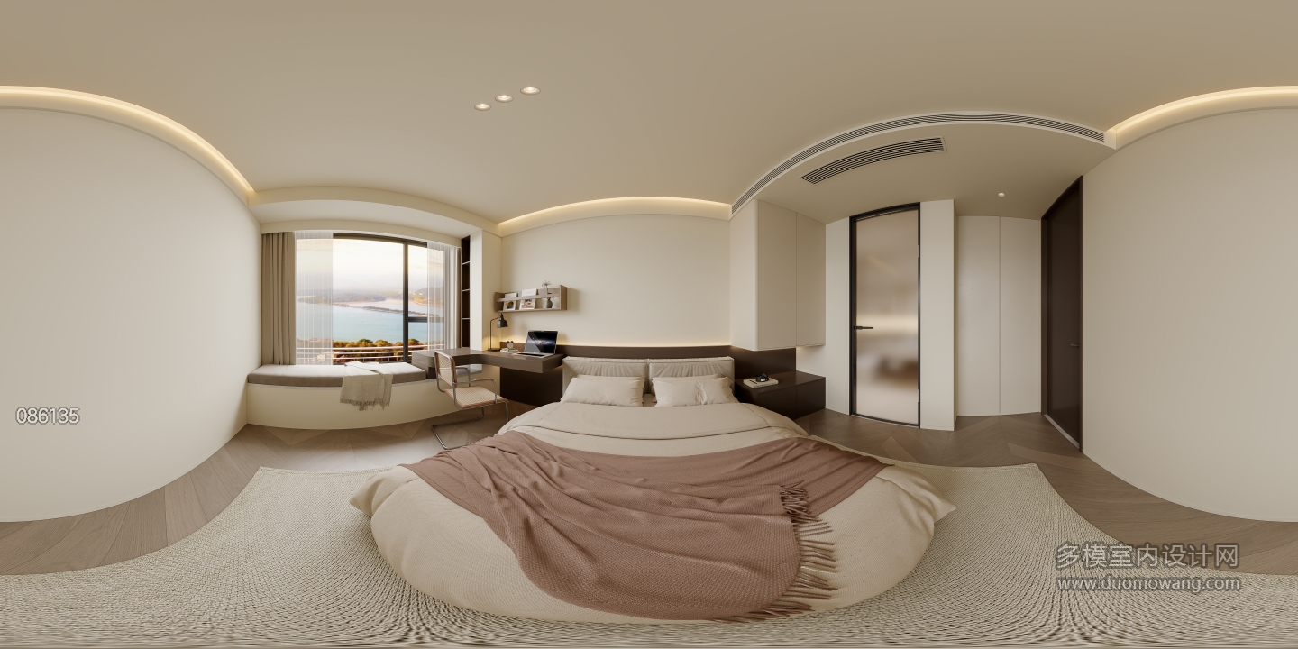 中古风次卧全景