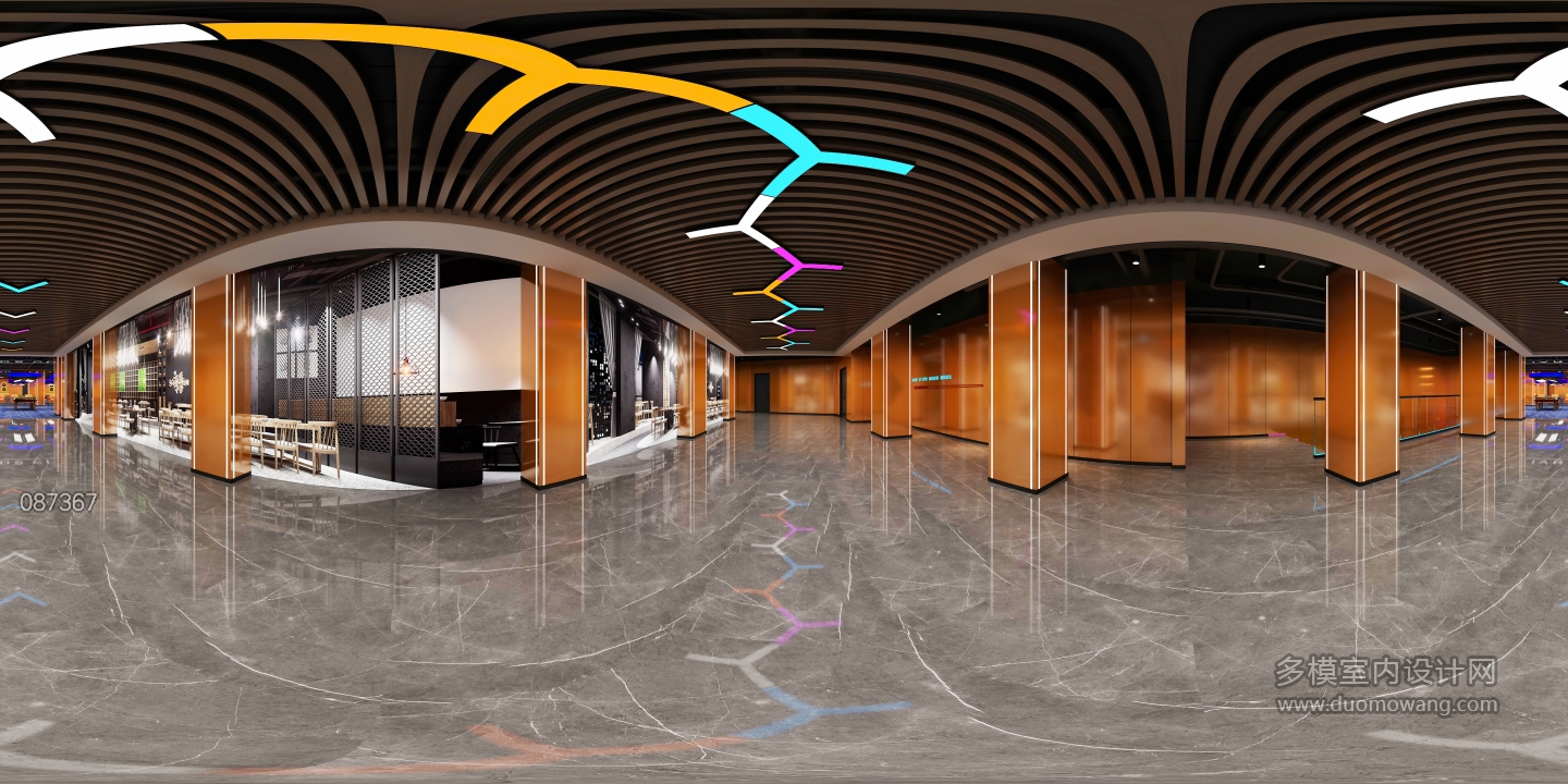 现代台球厅走廊 (1)