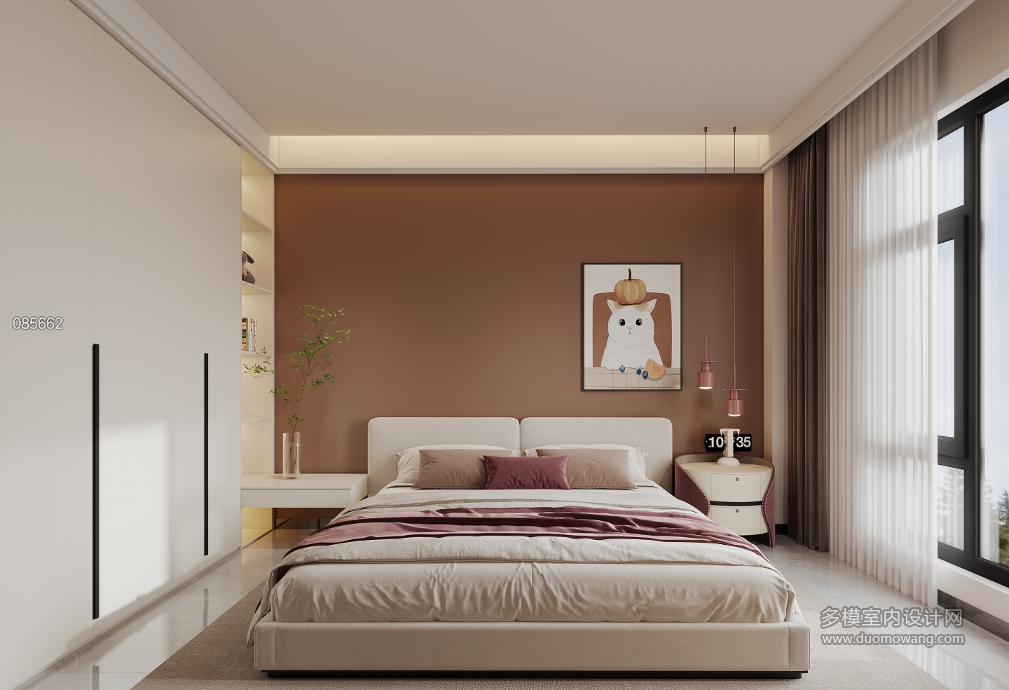 现代二层女孩房