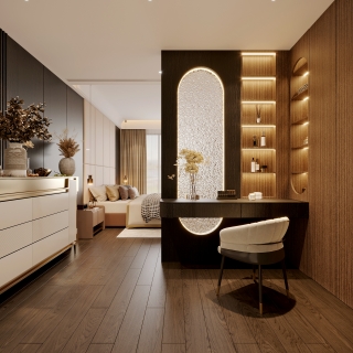 现代主卧梳妆台