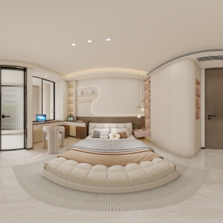 现代-女孩房1全景