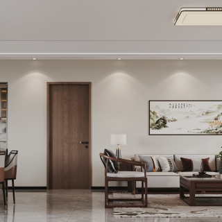 新中式客餐厅特写2