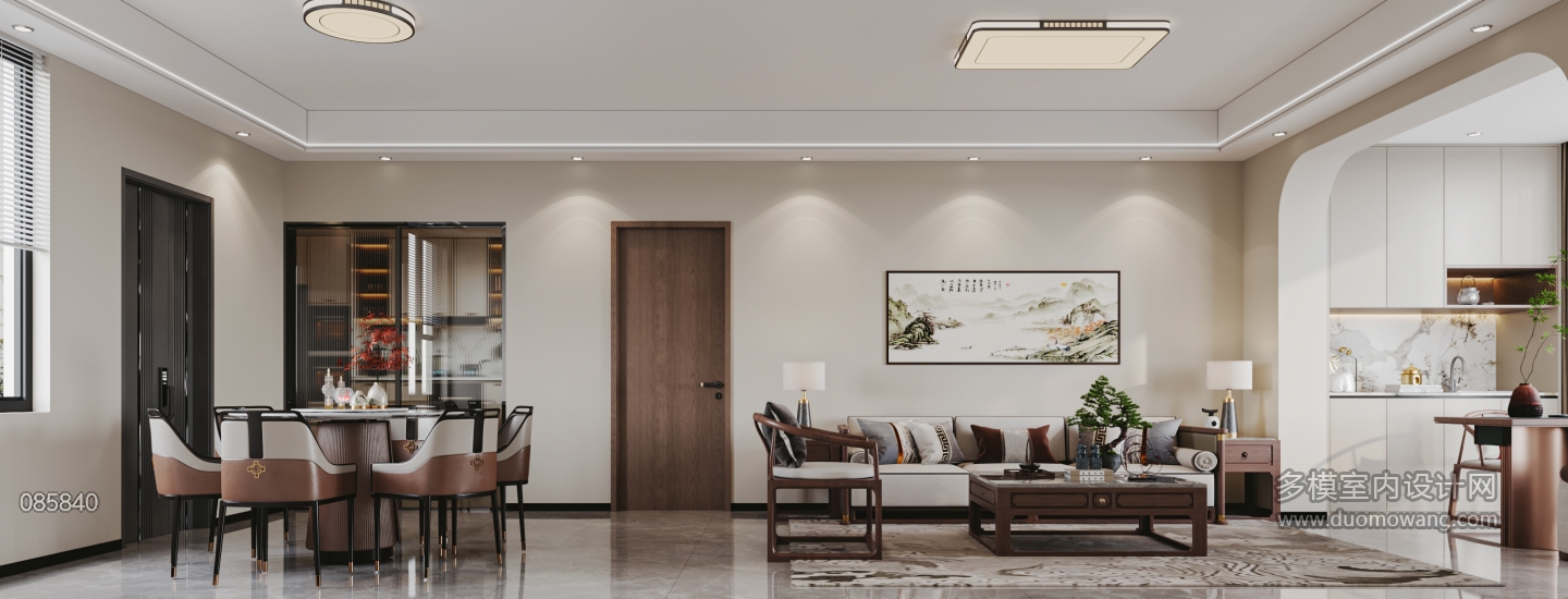 新中式客餐厅特写2