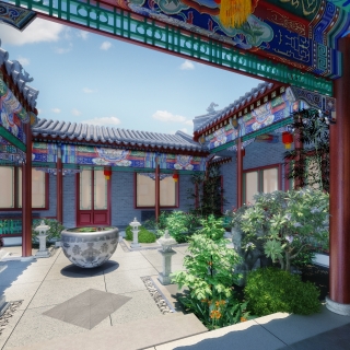 别墅庭院二套-2