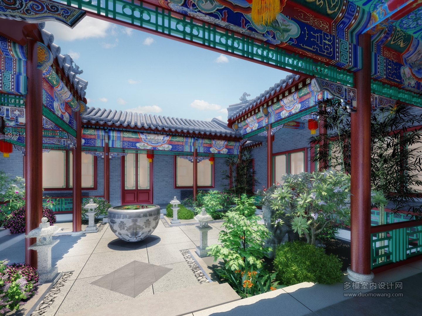 别墅庭院二套-2